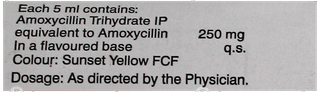 Mox Redimix 250Mg Suspension 60Ml
